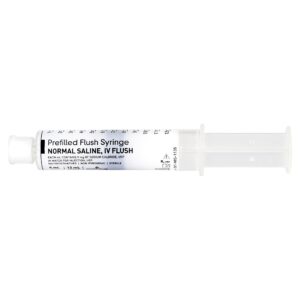 SALINE FLUSH, SYR NORMAL 5ML/12ML .9% (BX60)