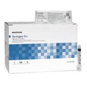 SYRINGE, LL 3CC (100/BX 24BX/CS)